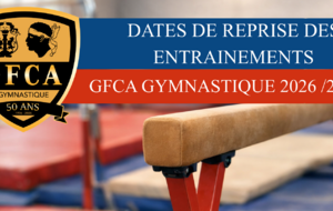 REPRISE DES ENTRAINEMENTS SAISON 2026 / 2027