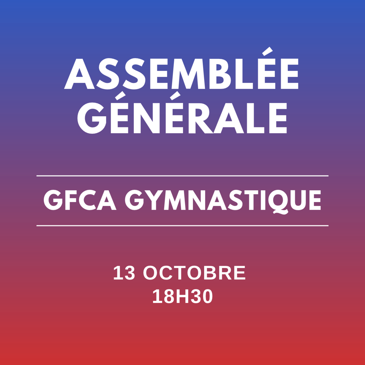 ASSEMBLEE GENERALE 13 OCTOBRE 2026
