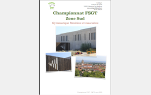 ANNULATION CHAMPIONNATS DE ZONE SUD FSGT 